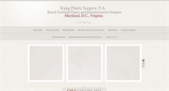 Desktop Screenshot of kungplasticsurgery.com